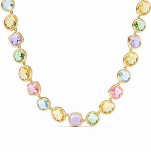 JV Kaleidoscope Tennis Necklace: Multi
