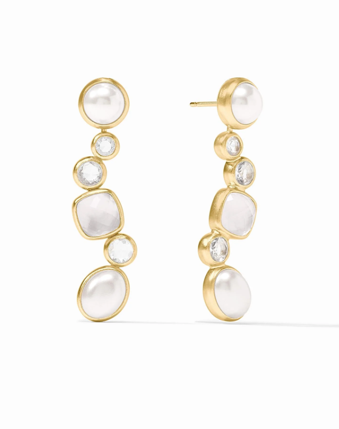JV Kaleidoscope Earring Jacket: Clear