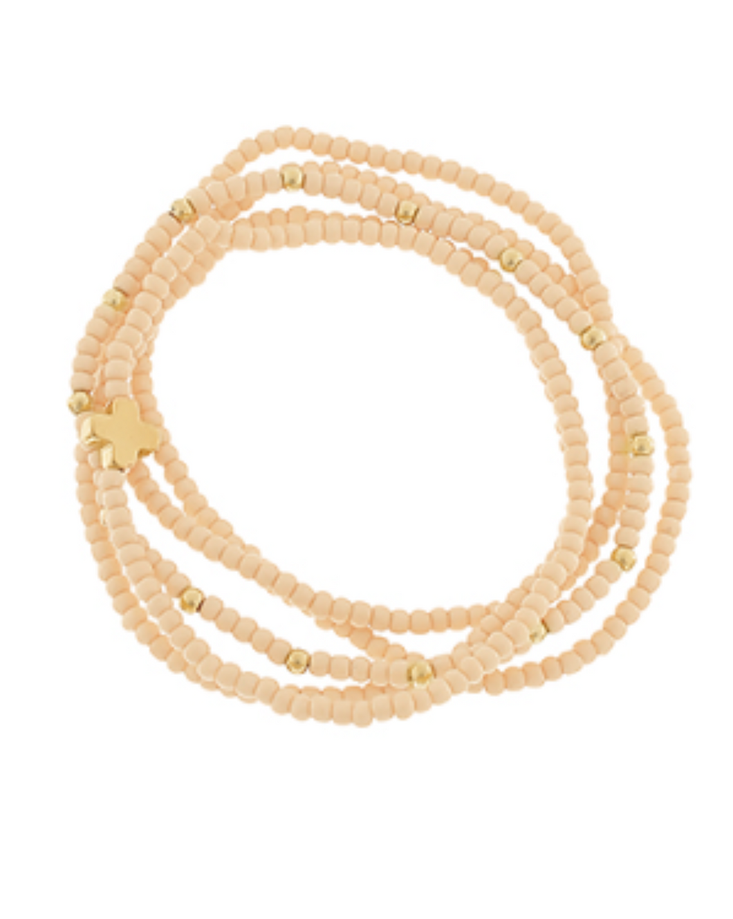 Beige Cross Bead Set
