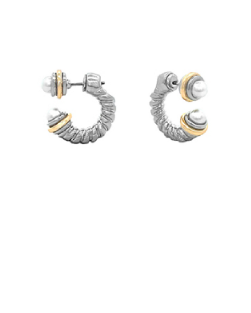 Pearl Edge Hoops