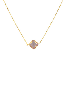 Pink Clover Necklace