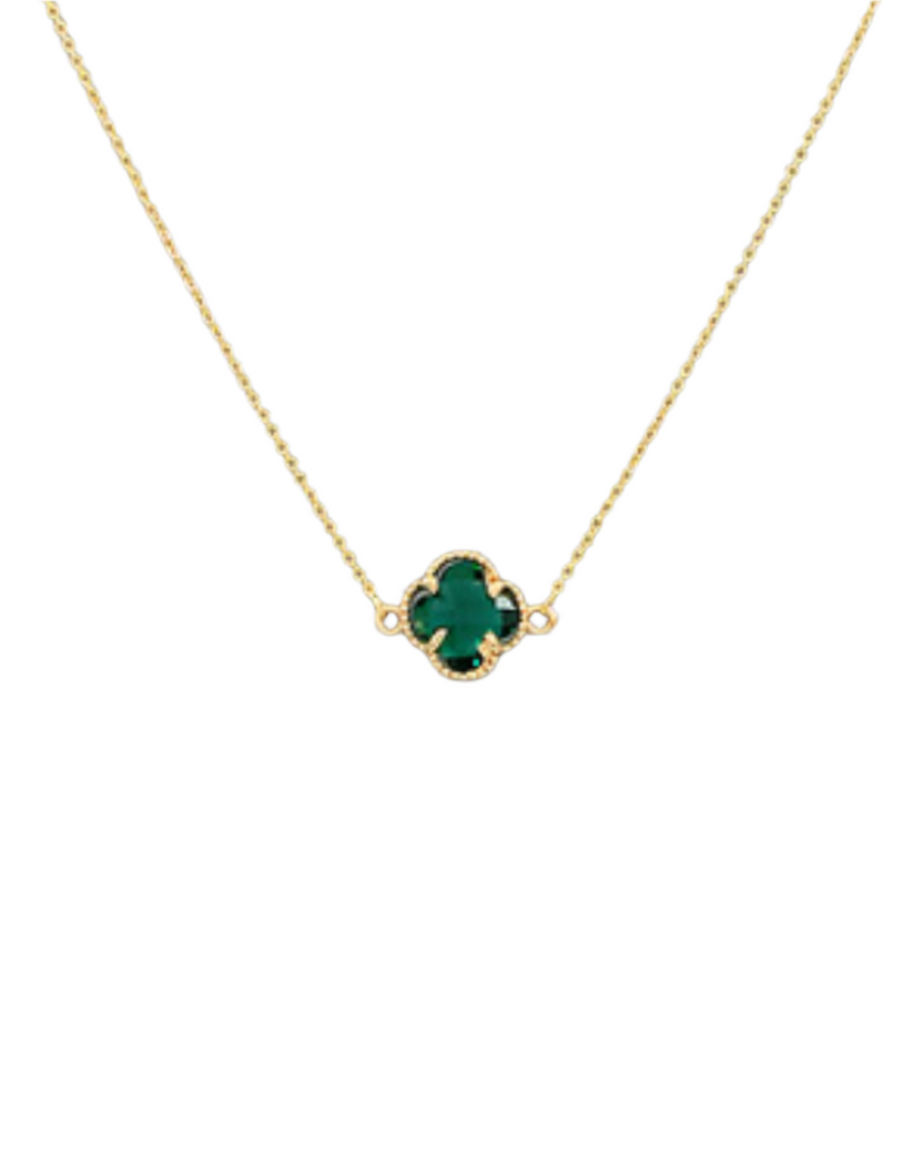 Emerald Cover Necklace
