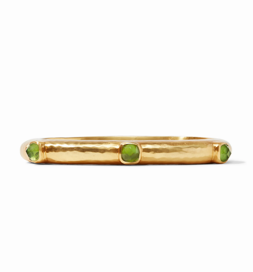 JV Catalina Hinge Bangle: Jade