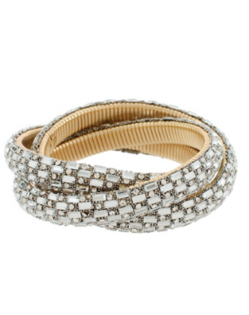 Interlocking Sparkle Bangles