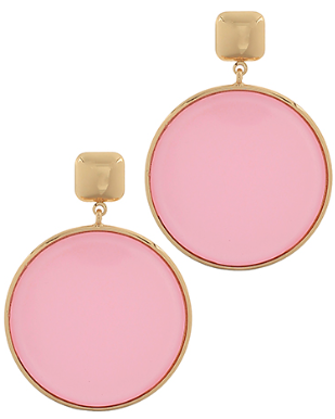 Pink Orb Earrings