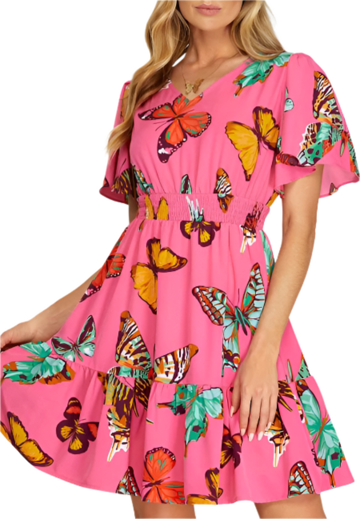 Butterfly Flutter Dress