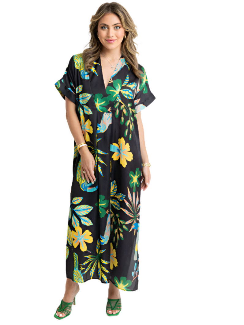 Toucan Kaftan Maxi by Karlie: Large