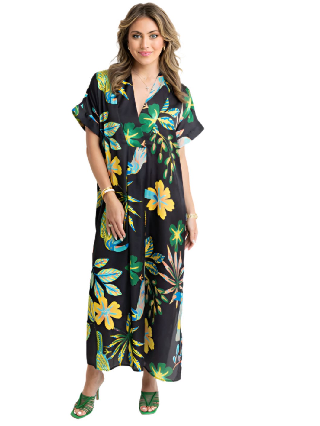 Toucan Kaftan Maxi by Karlie: Large