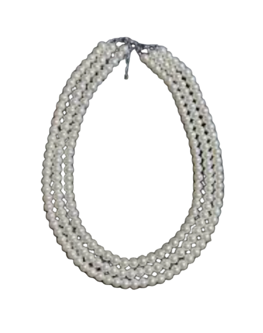 3 Layer Pearl Necklace