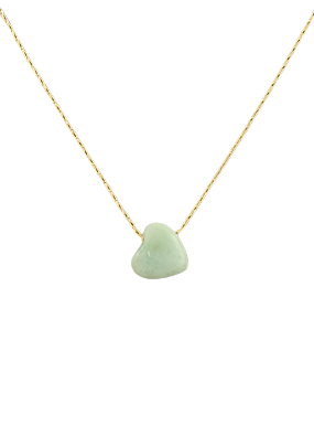 Jade Stone Heart Necklace