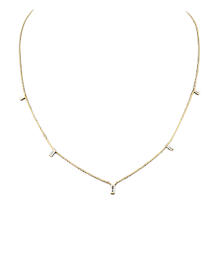 CZ Rectangle Necklace