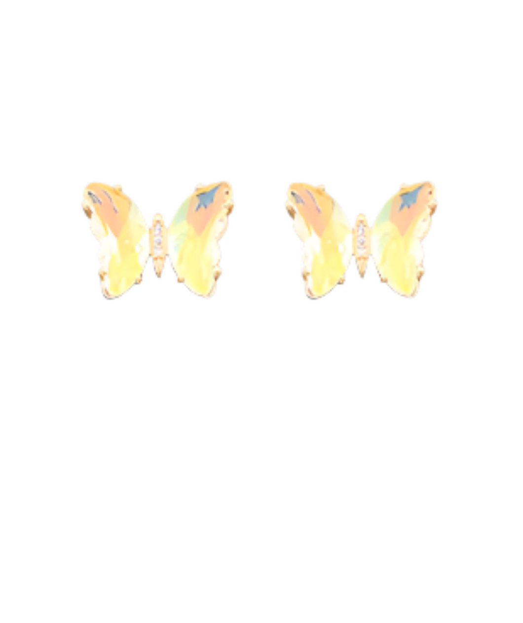 Glass Butterfly Studs