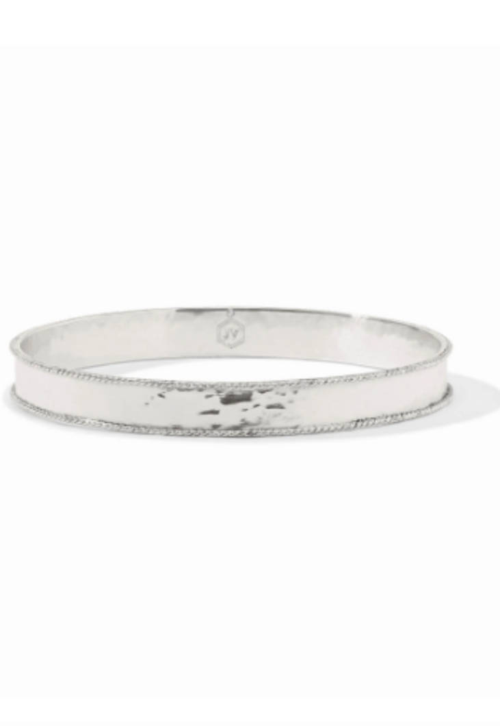 JV Silver Savoy Bangle: Medium