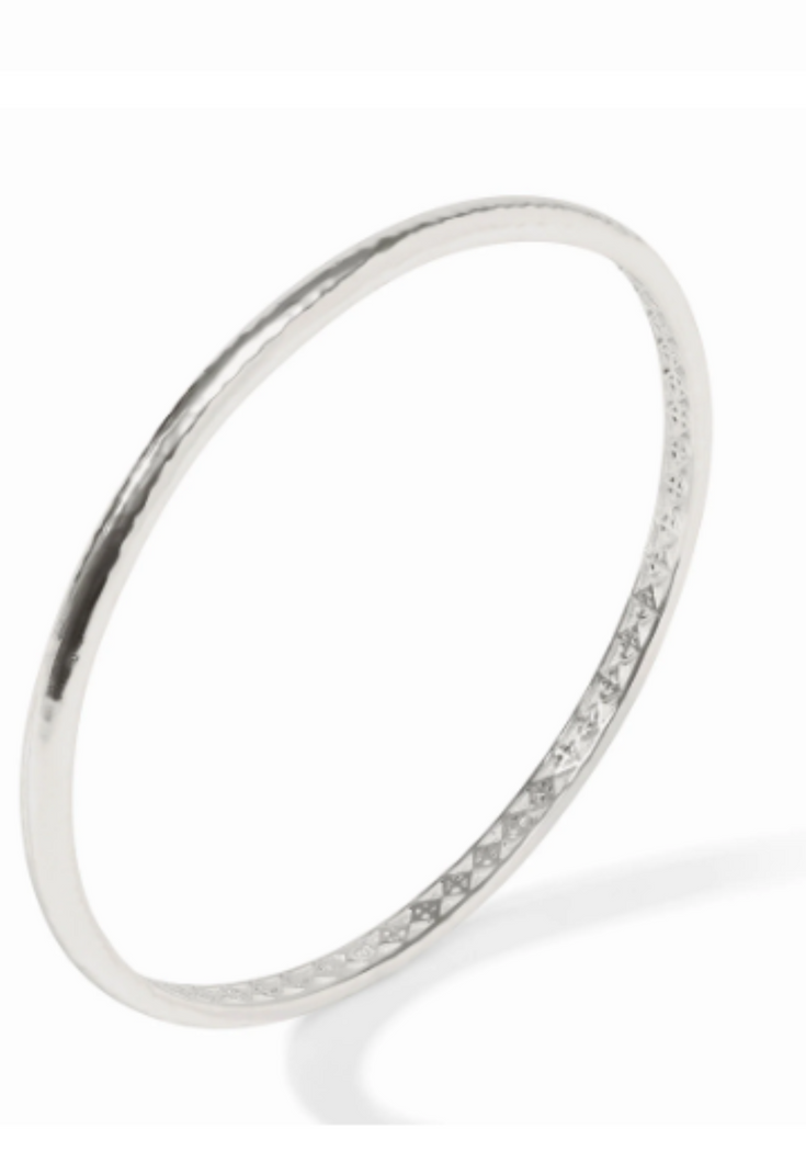 JV Silver Havana Demi Bangle: Small