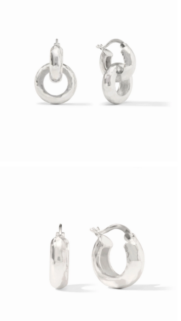 JV Silver Catalina 2 in 1 Earrings