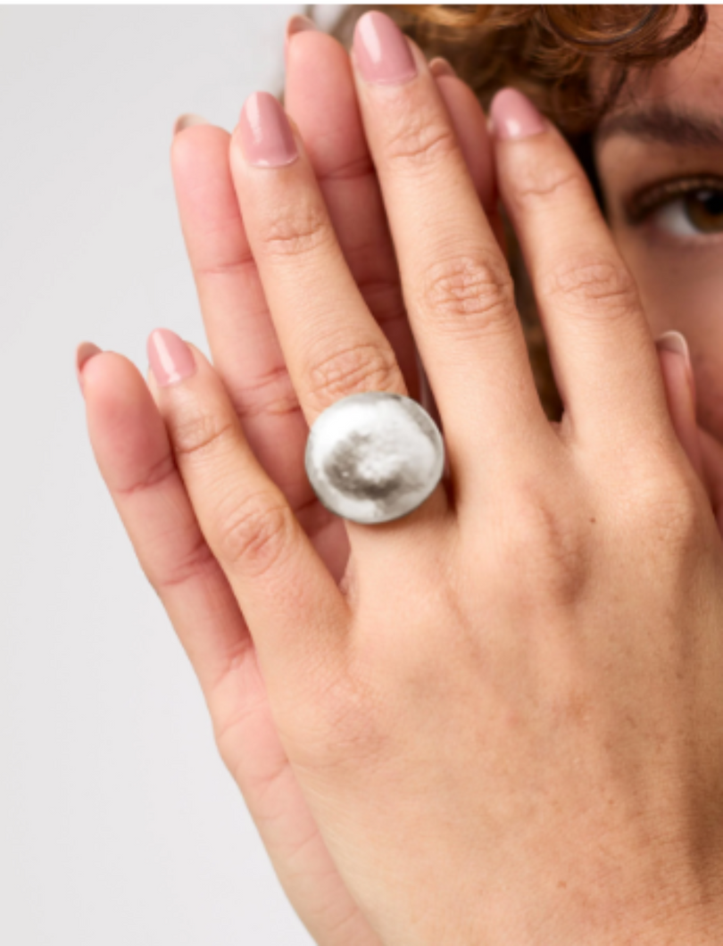 JV Silver Solara Ring: Size 8