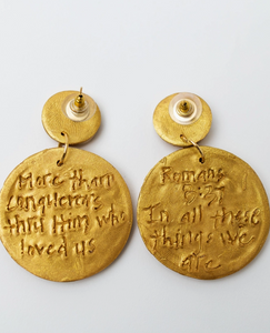 Romans 8:37 Deborah Earrings