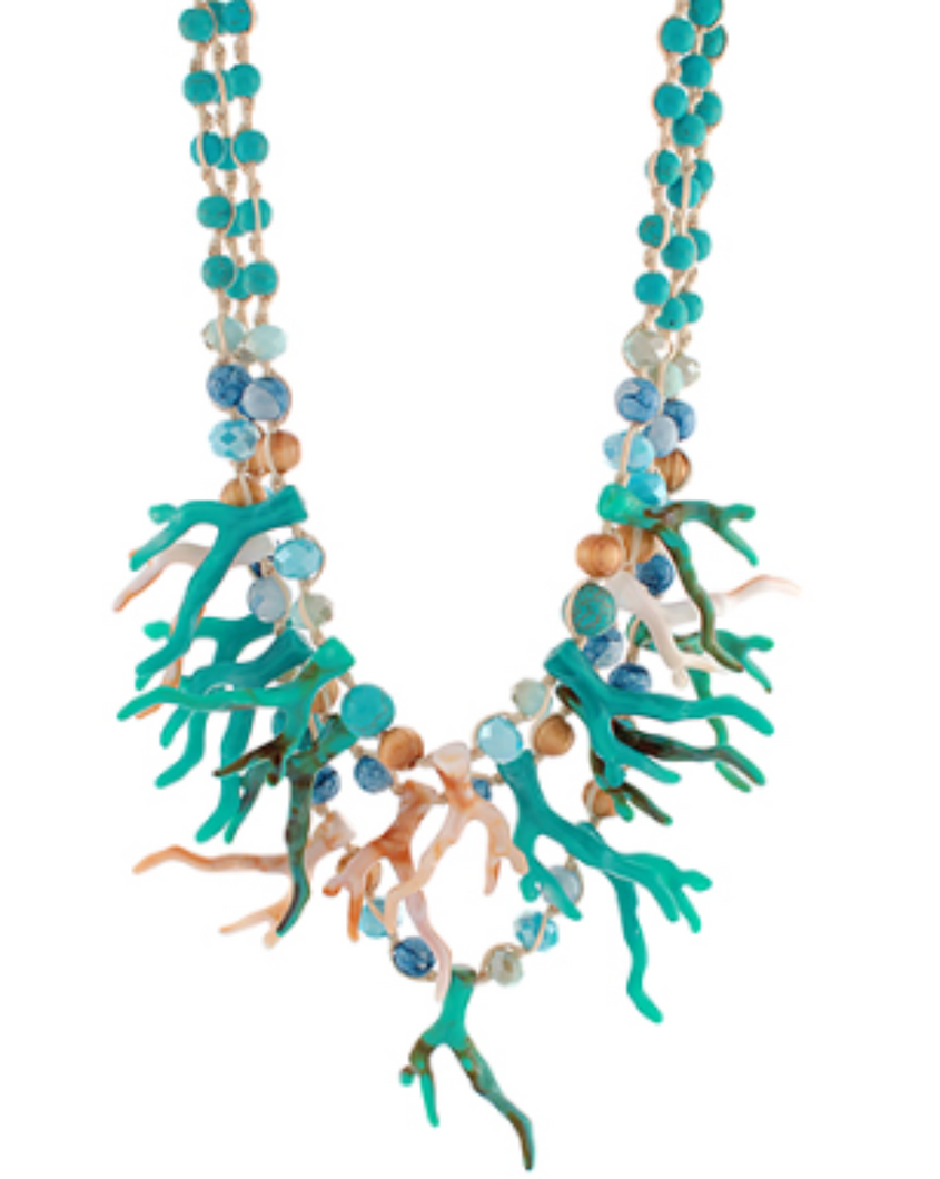 Aqua Coral Necklace
