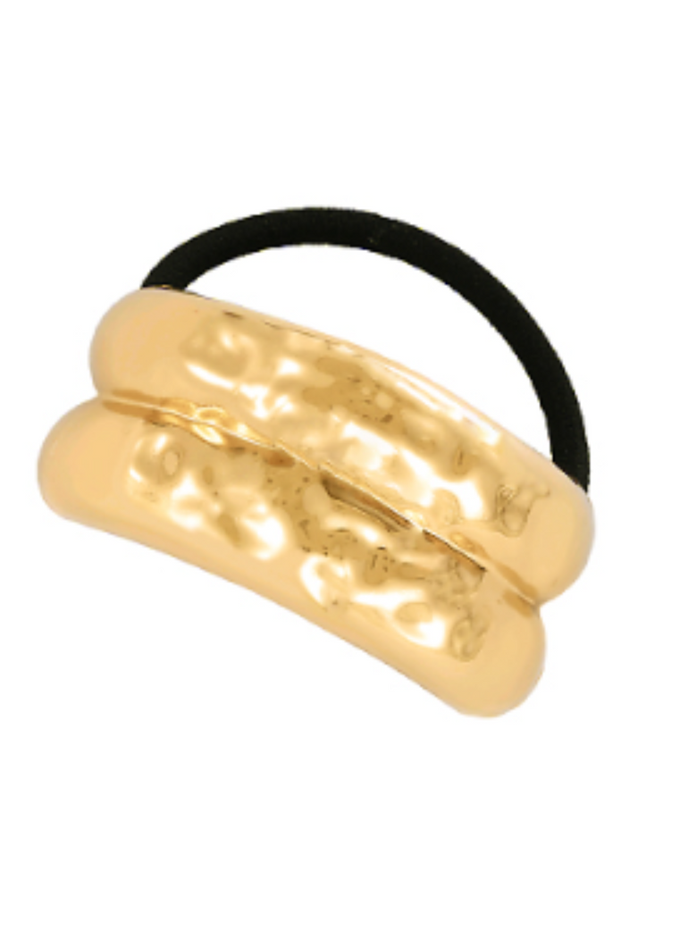 Gold Cuff Ponytail Holder