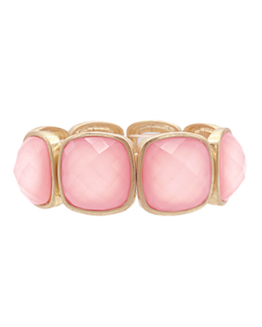 Big Pink Jewel Bracelet