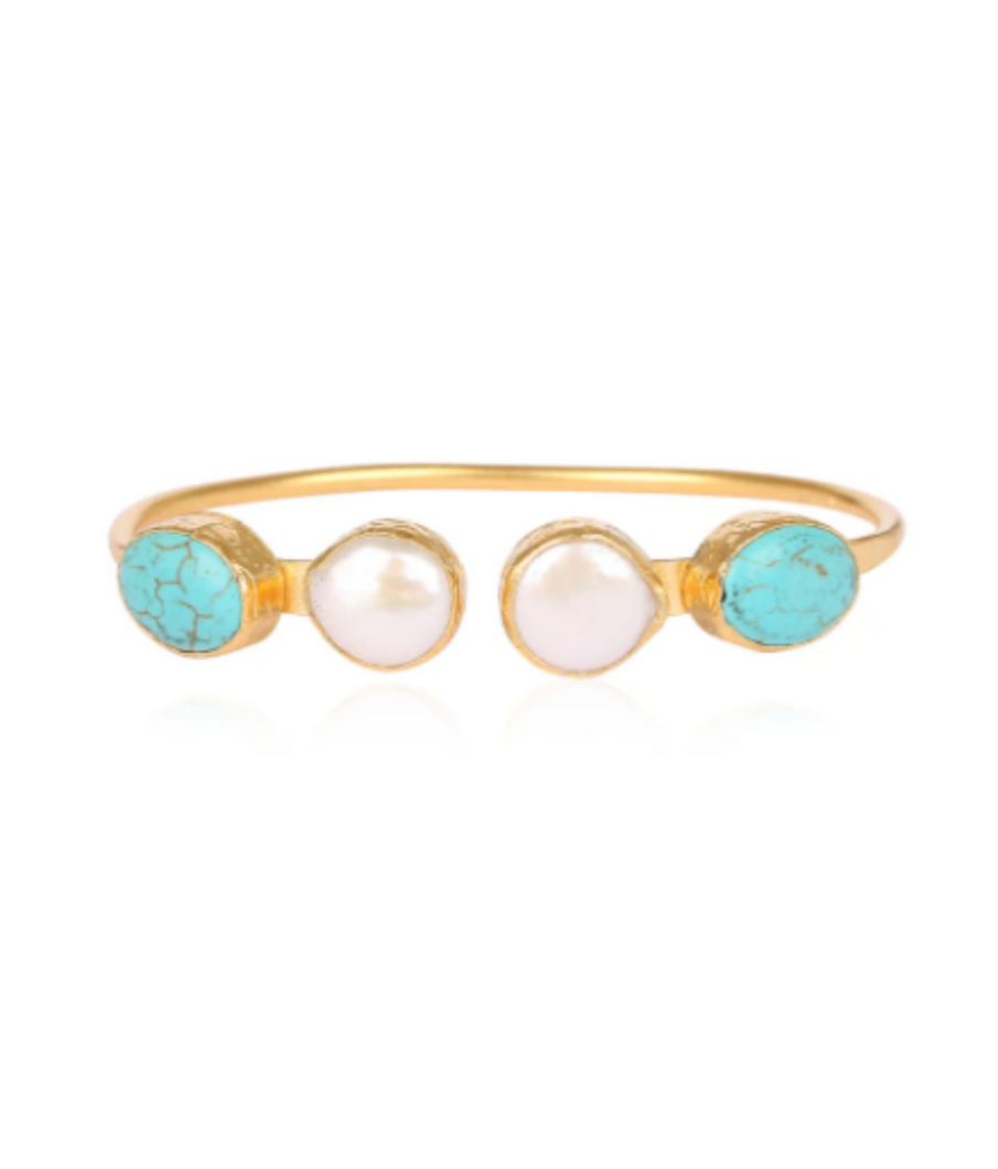 Turquoise & M.O.P. Bangle