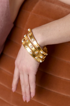 Load image into Gallery viewer, JV Tribeca Gold Bangle: Medium