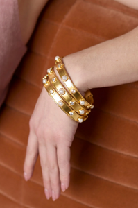 JV Tribeca Gold Bangle: Medium
