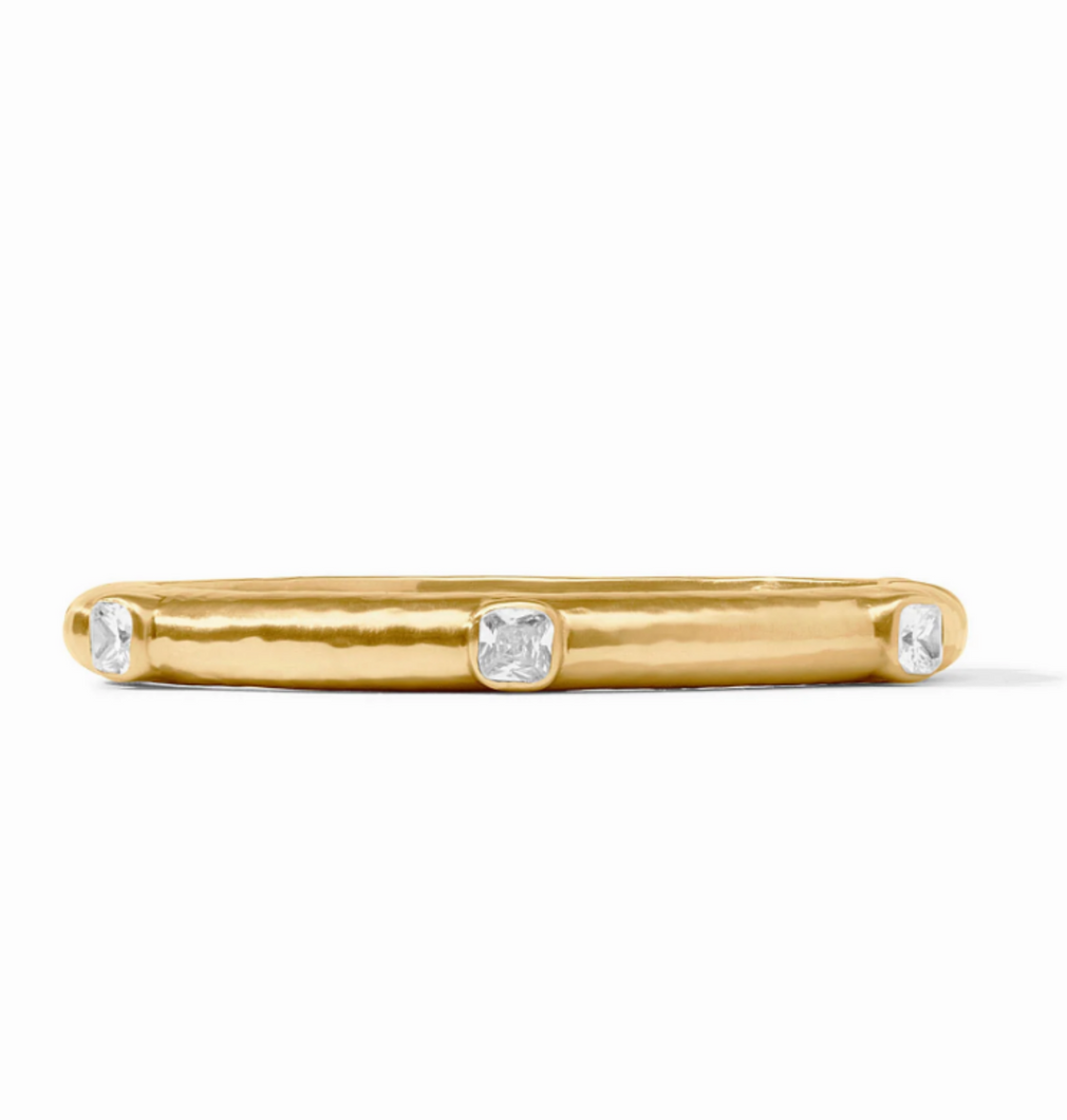 JV Catalina Hinge Bangle: CZ