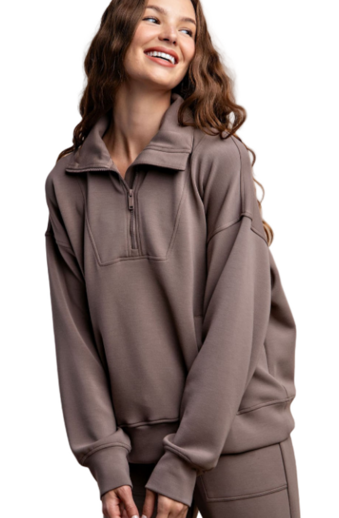 Start Up Pullover: Mocha