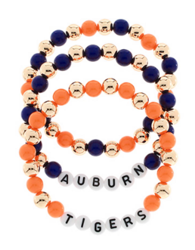 Auburn Block Bracelets