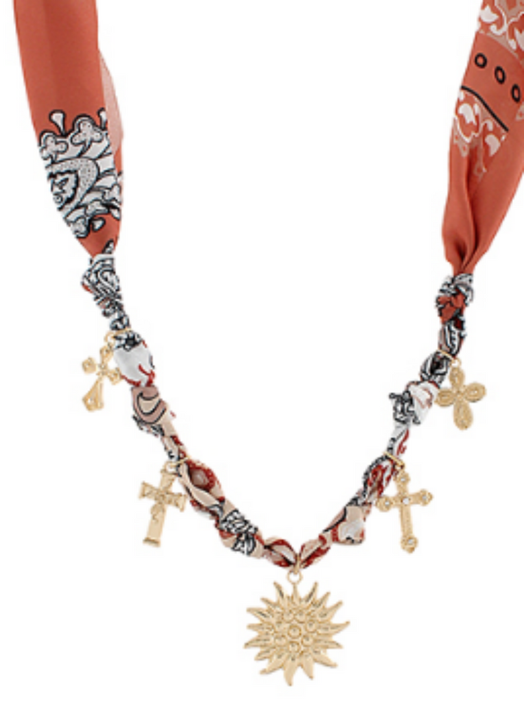 Charm Bandana Necklace