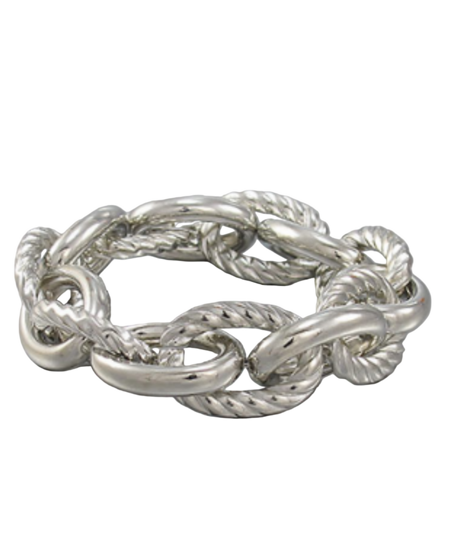 Silver Curb Link Bracelet