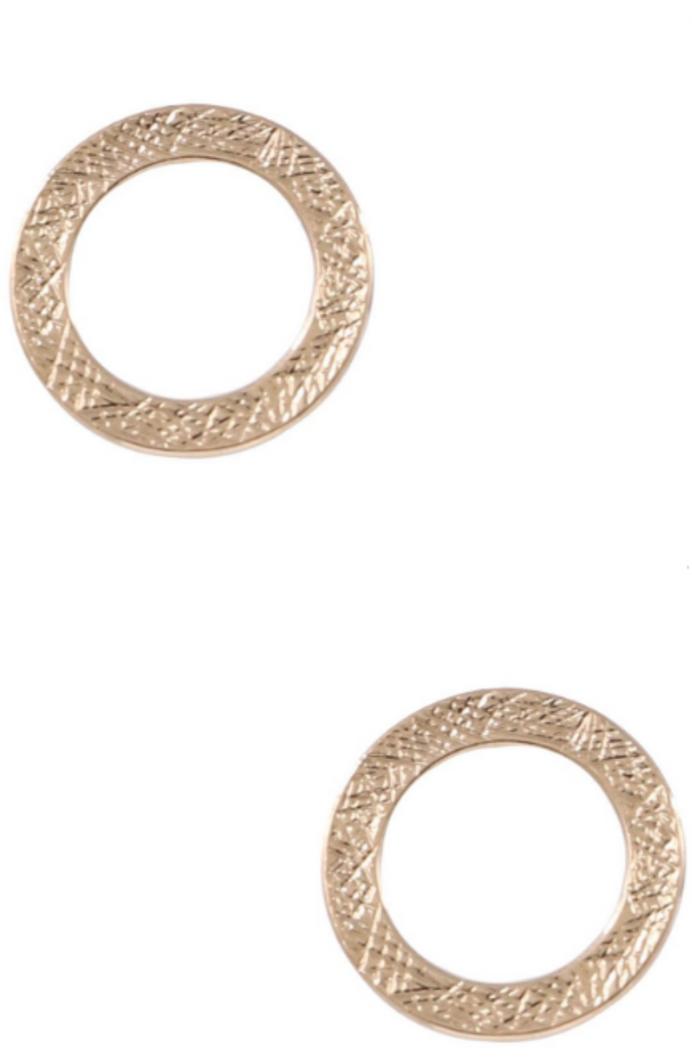 Circle Textured Studs