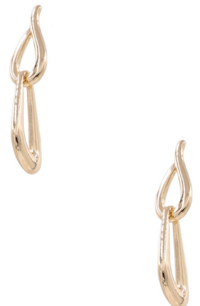 Interlock Teardrop Earrings
