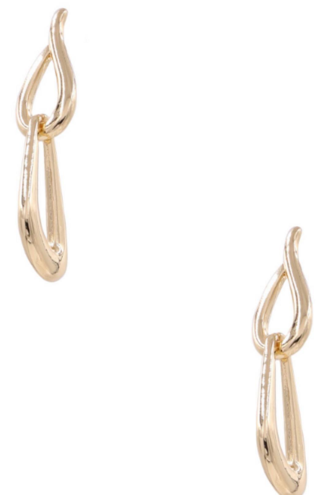 Interlock Teardrop Earrings