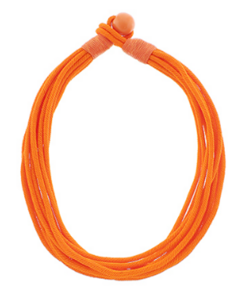 Orange Rope Necklace