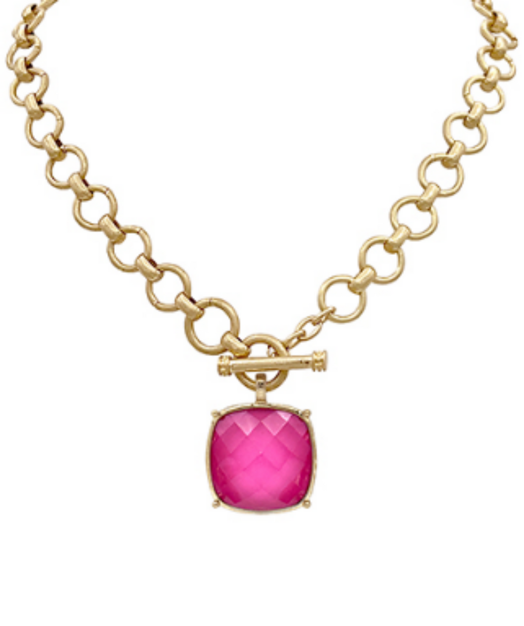 Julie Necklace: Magenta