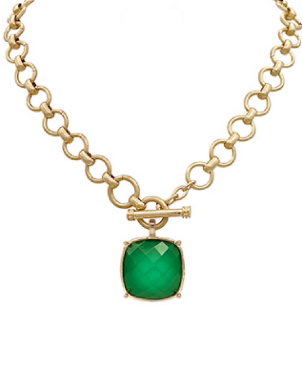 Julie Necklace: Green