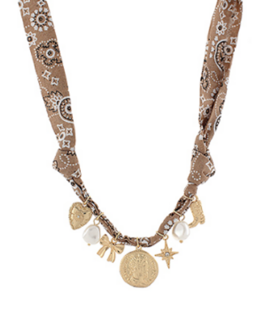 Charmed Scarf Necklace