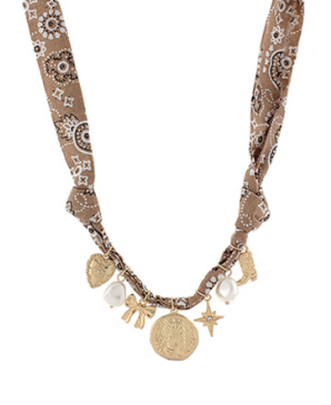 Charmed Scarf Necklace