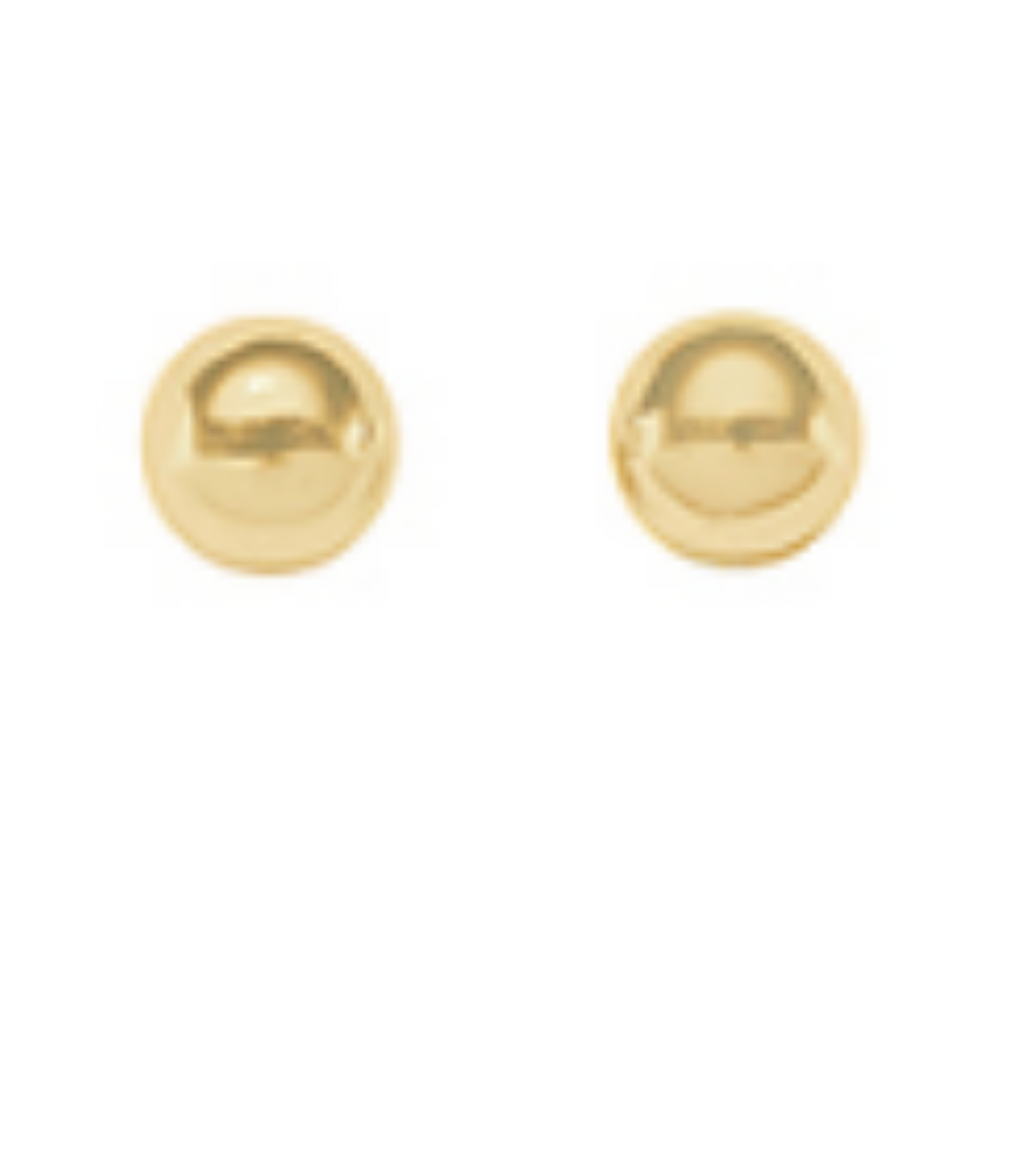 Gold Button Studs