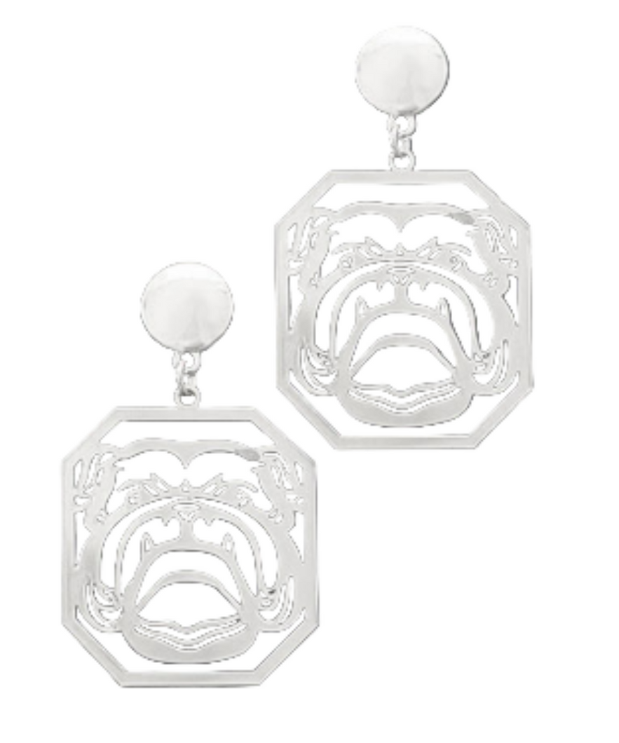 Silver Dawgs Earrings