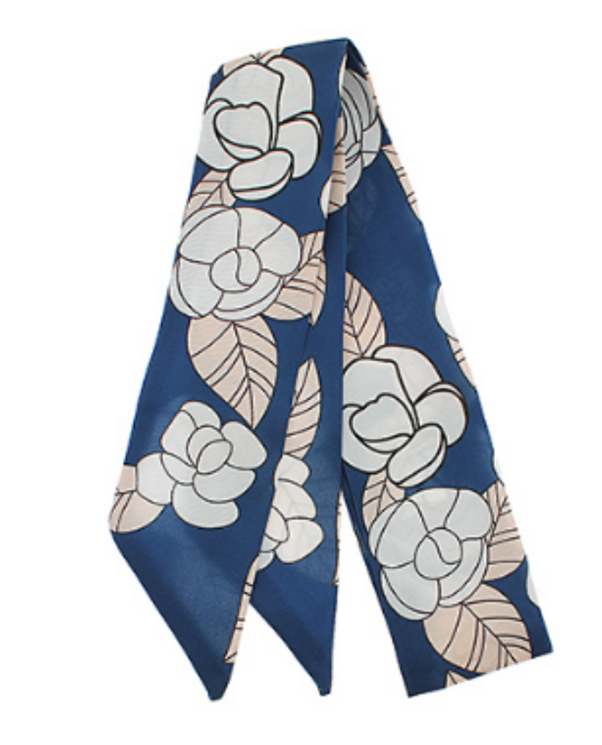 Narrow Scarf: Floral