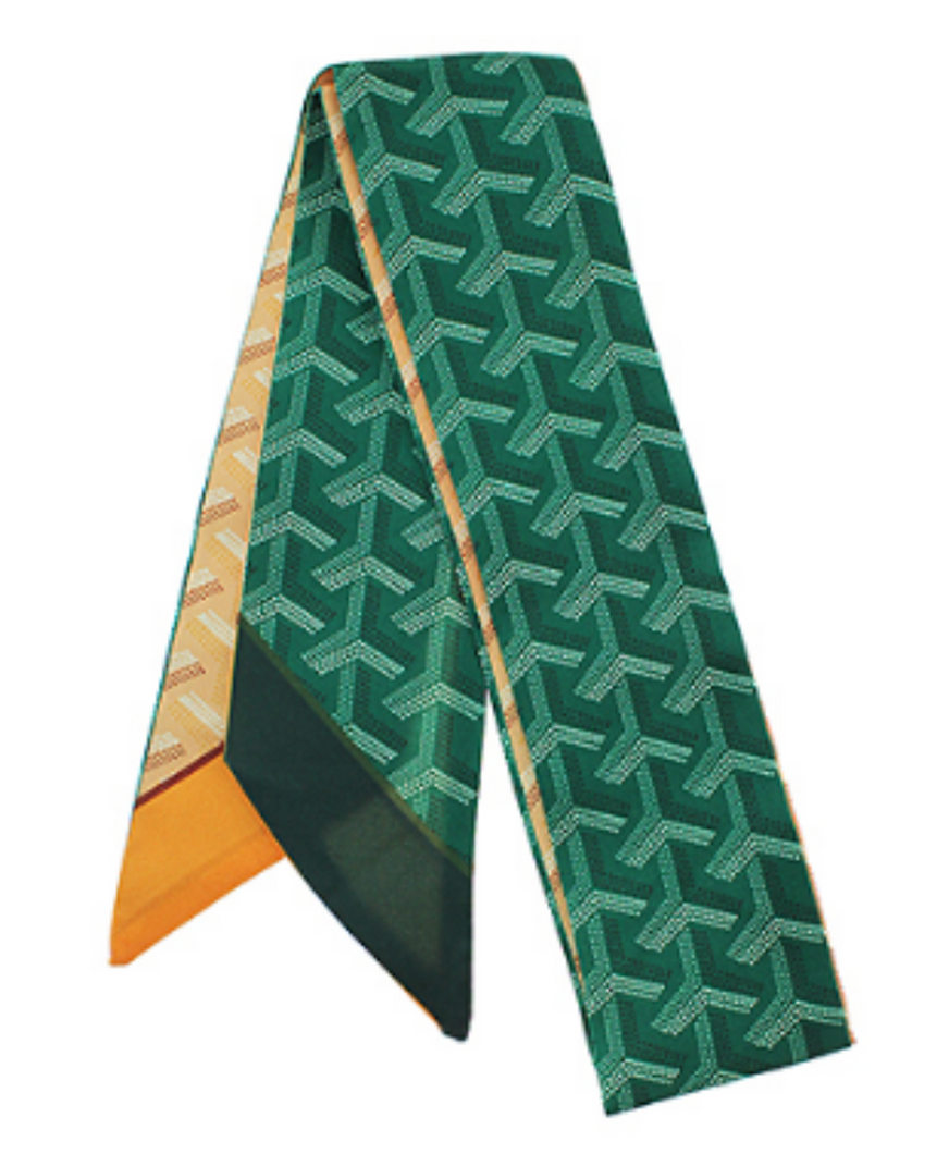 Narrow Scarf: Green