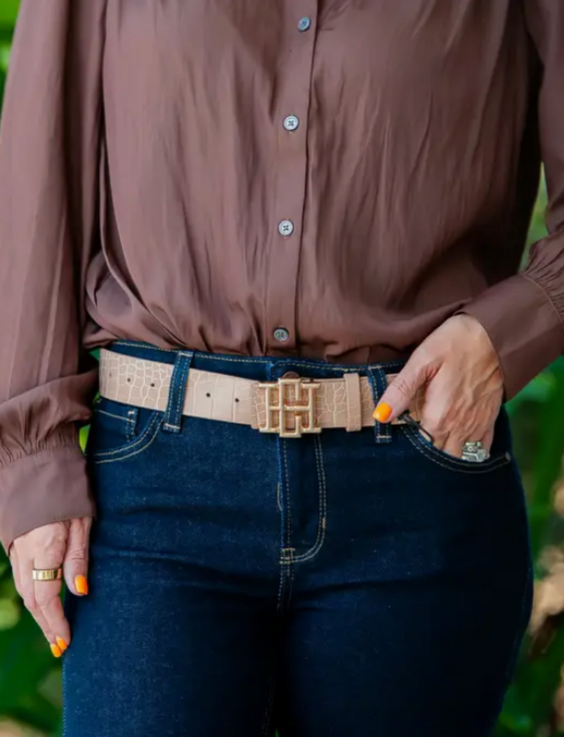CH Bridgette Belt: Latte