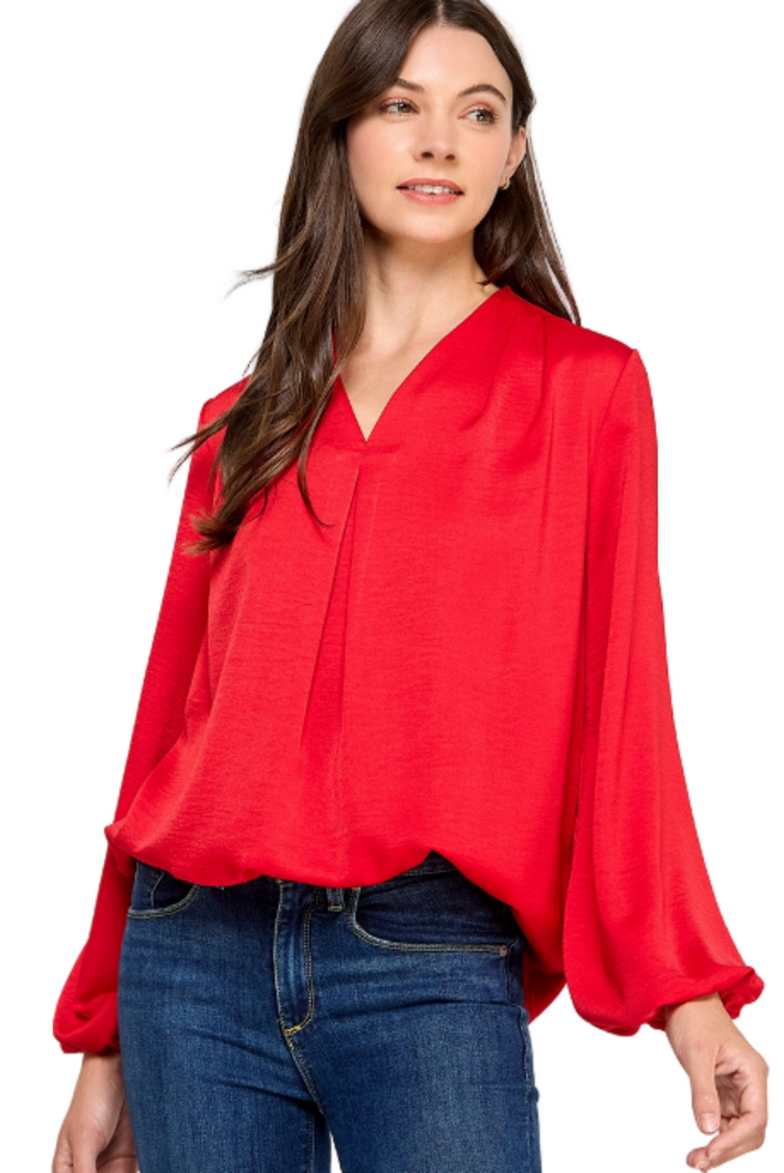 Jewel Blouse: Ruby