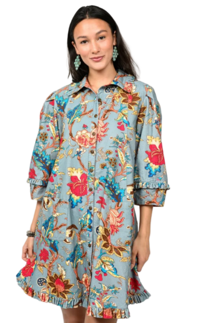 Ruffled Edges Dress by Uncle Frank