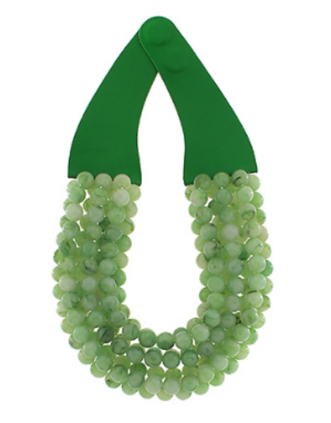 Agate Necklace: Green