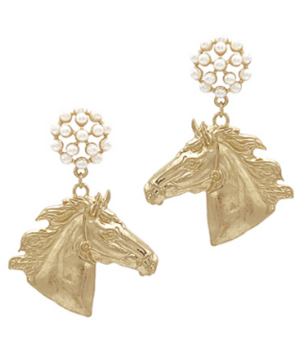 Horse Pearl Earrings