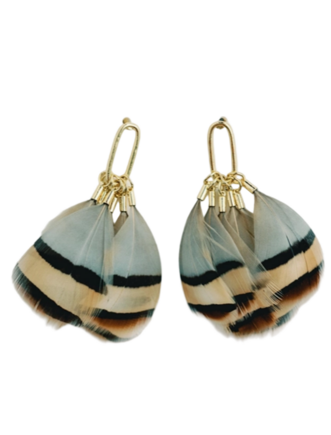 St. Armands Brown Stripe Earrings